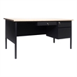 Pemberly Row 30x60 Right Side Single Pedestal Desk with 3 Locking Drawers