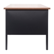 Pemberly Row 30x70 Right Side Single Pedestal Desk with 3 Locking Drawers
