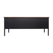Pemberly Row 50x60 Double Pedestal Desk with 5 Locking Drawers in Walnut