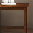 Pemberly Row Solid Wood Farmhouse X-Frame End Table in Walnut