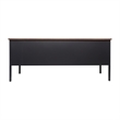 Pemberly Row 50x70 Double Pedestal Desk with 5 Locking Drawers in Walnut