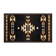 Pemberly Row Southwestern 2' x 3' Area Rug in Shades of Brown Beige and Black