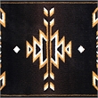 Pemberly Row Southwestern 2' x 3' Area Rug in Shades of Brown Beige and Black