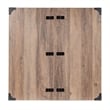 Pemberly Row Farmhouse Coffee Table with Hinged Lift Top & Storage in Gray Wash