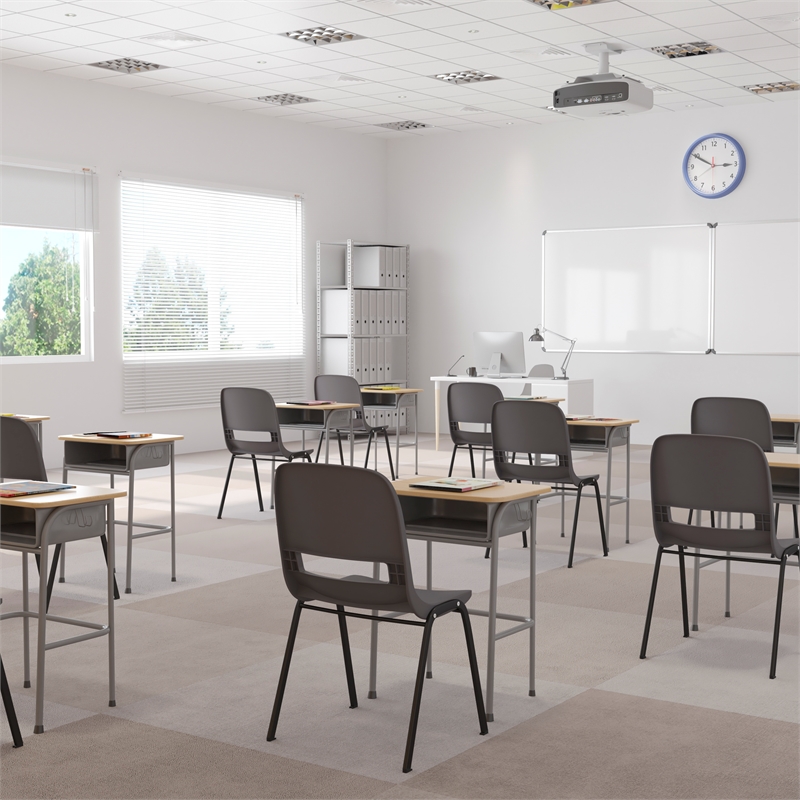Pemberly Row Gray Ergonomic 16