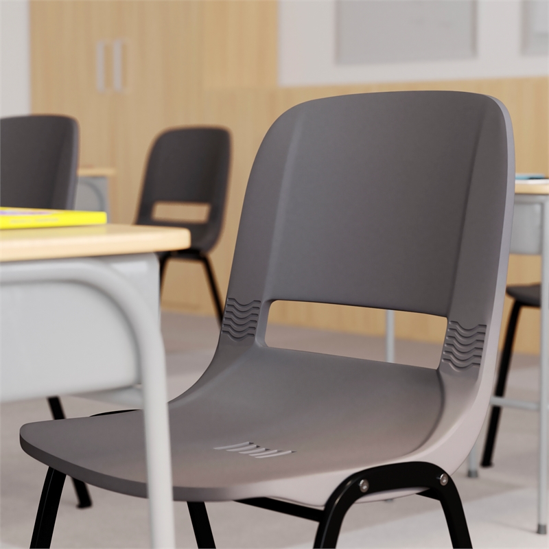 Pemberly Row Gray Ergonomic 16