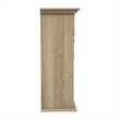 Pemberly Row Wall Mount Medicine Cabinet with Shelf & Dual Doors in Brown