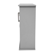 Pemberly Row Bathroom Wall Mount Medicine Cabinet with Magnetic Doors in Gray