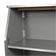 Pemberly Row 4' Slate Gray Laminate Foldable Portable Event Bar