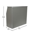 Pemberly Row 4' Slate Gray Laminate Foldable Portable Event Bar