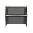 Pemberly Row 4' Slate Gray Laminate Foldable Portable Event Bar