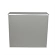 Pemberly Row 4' Slate Gray Laminate Foldable Portable Event Bar