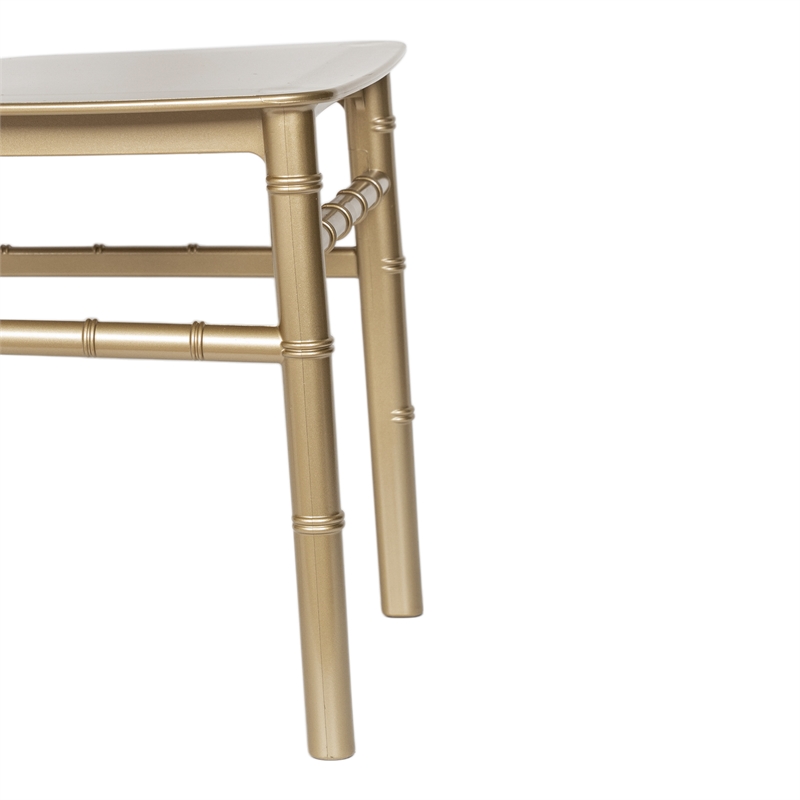 Pemberly Row Child's Classic Resin Chiavari Chair for All Occasions in Gold