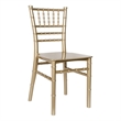 Pemberly Row Child's Classic Resin Chiavari Chair for All Occasions in Gold