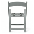 Pemberly Row Kids Gray Resin Folding Chair with Waterproof Padded Seat