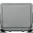 Pemberly Row Kids Gray Resin Folding Chair with Waterproof Padded Seat