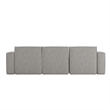 Pemberly Row 4 Piece Modular Sectional Sofa with Ottoman in Gray