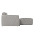 Pemberly Row 4 Piece Modular Sectional Sofa with Ottoman in Gray
