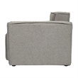 Pemberly Row Modular Sectional Sofa Right Side Chair with Armrest in Gray