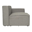 Pemberly Row Modular Sectional Sofa Right Side Chair with Armrest in Gray