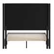 Pemberly Row Full Upholstered Platform Bed with Channel Stitched Headboard