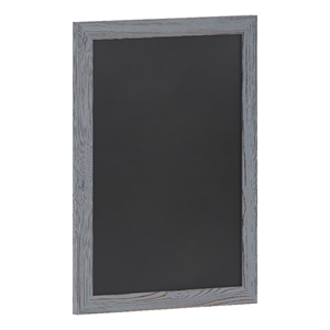 Pemberly Row 18&quotx24&quot Wall Mounted Magnetic Chalkboard with Frame in Rustic Gray