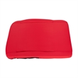 Pemberly Row Extra Wide Reclining Backpack Stadium Chair with Armrests in Red