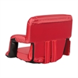 Pemberly Row Backpack Reclining Padded Stadium Chairs with Armrests in Red
