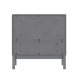 Pemberly Row 3-Drawer Kids Dresser with Smooth Bearing Slides in Gray