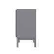 Pemberly Row 3-Drawer Kids Dresser with Smooth Bearing Slides in Gray