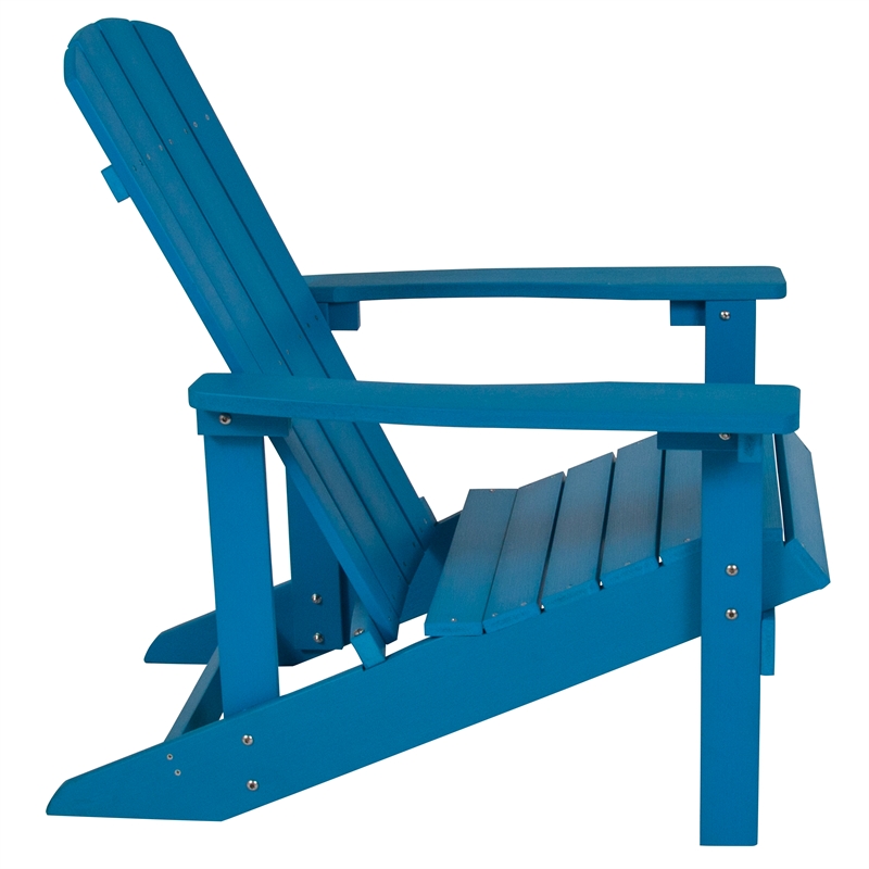 Pemberly Row Star and Moon Fire Pit with Cover and 2 Blue Adirondack Chairs