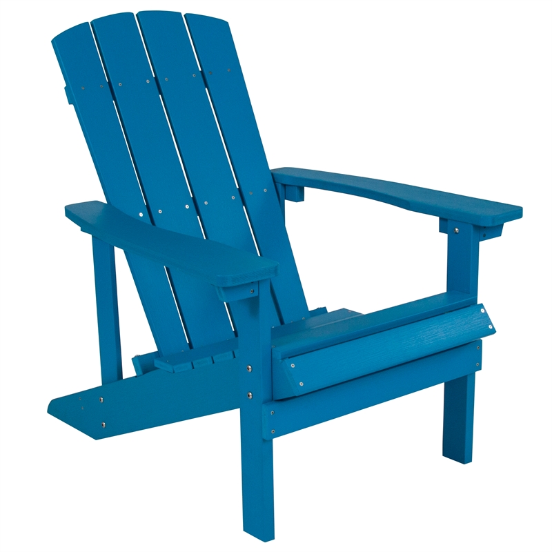 Pemberly Row Star and Moon Fire Pit with Cover and 4 Blue Adirondack Chairs
