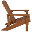 Pemberly Row Star and Moon Fire Pit with Cover and 4 Teak Adirondack Chairs