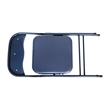 Pemberly Row 5 Piece Folding Card Table & Chair Set with Upholstered Top in Navy