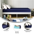 Pemberly Row Liquid-Resistant Memory Foam Twin Cooling Mattress with Cover