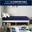 Pemberly Row Liquid-Resistant Memory Foam Twin Cooling Mattress with Cover