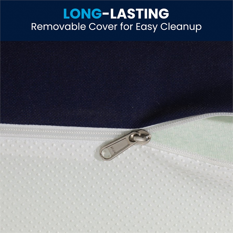 Pemberly Row Liquid-Resistant Memory Foam Twin Cooling Mattress with Cover