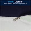 Pemberly Row Memory Foam Twin XL Cooling Mattress with Zippered Cover in Blue
