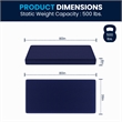 Pemberly Row Memory Foam Twin XL Cooling Mattress with Zippered Cover in Blue
