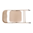 Pemberly Row 5 Piece Folding Card Table & Chair Set with Upholstered Top in Tan