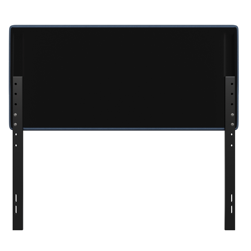Pemberly Row Universal Fit Tufted Upholstered Full Headboard in Blue