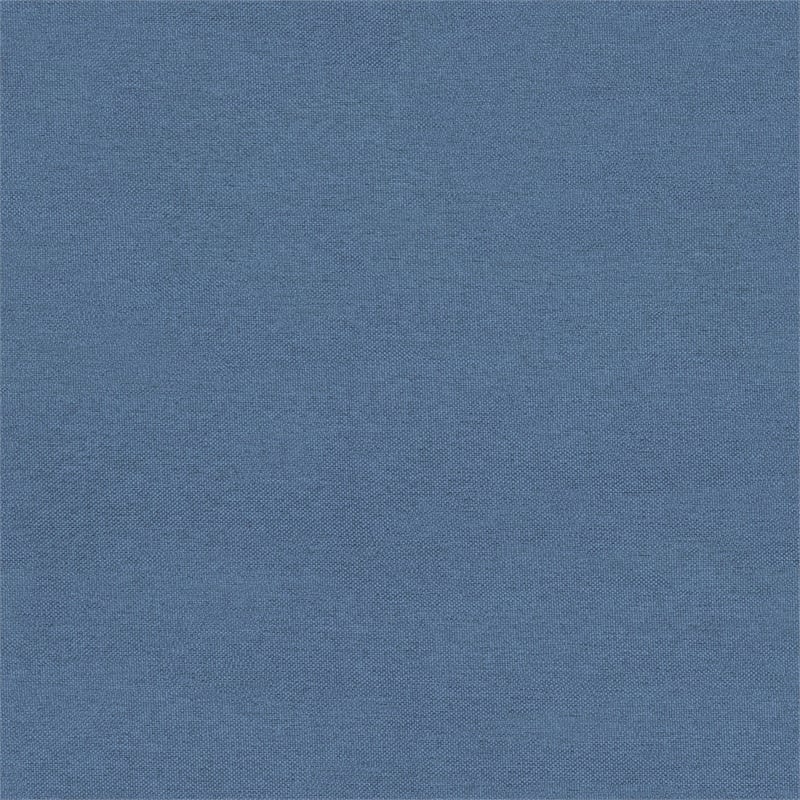 Pemberly Row Universal Fit Tufted Upholstered Queen Headboard in Blue