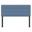 Pemberly Row Universal Fit Tufted Upholstered Queen Headboard in Blue