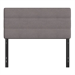 Pemberly Row Universal Fit Tufted Upholstered Full Headboard in Gray