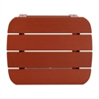 Pemberly Row Indoor/Outdoor Adirondack Side Table and 2 Chair Set in Red
