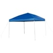 Pemberly Row 10' x 10' Blue Pop Up Canopy with Folding Table and Benches Set