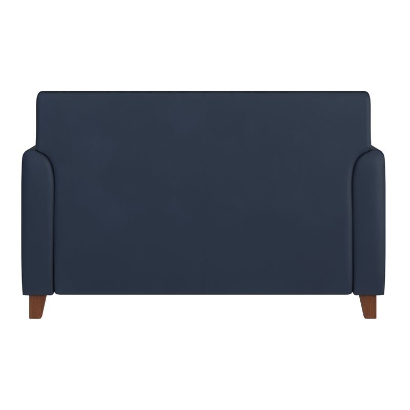 Pemberly Row Loveseat with Clean Line Stitched Frame in Navy