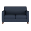 Pemberly Row Loveseat with Clean Line Stitched Frame in Navy