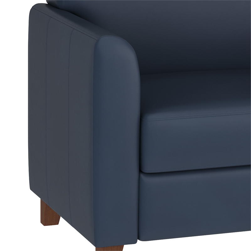 Pemberly Row Loveseat with Clean Line Stitched Frame in Navy