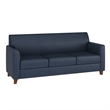 Pemberly Row 3 Piece Sofa Set with Clean Line Stitched Frame in Navy